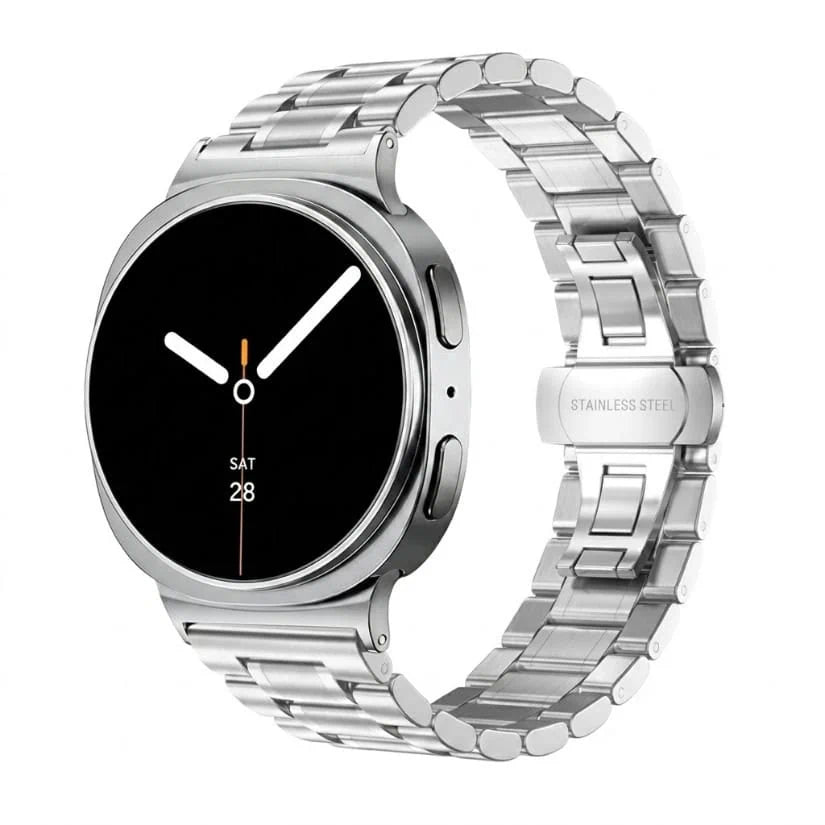 רצועה ברזל חוליות Galaxy Watch 8 Grand Series כסף WB10