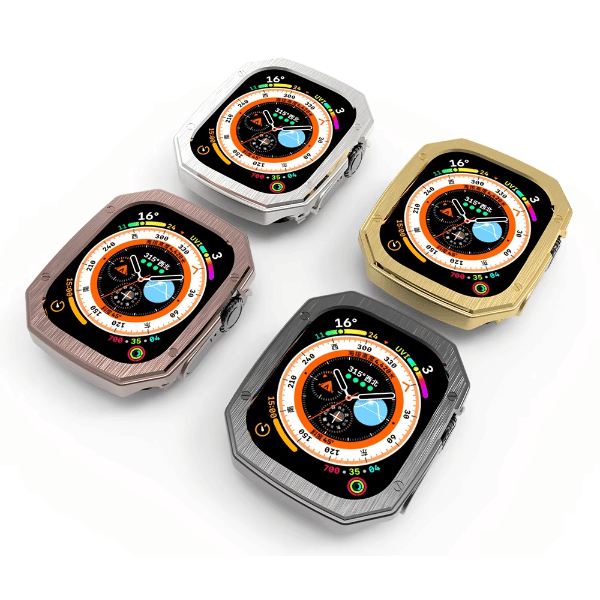 כיסוי יוקרתי למארז Apple Watch ultra 49mm AP Design Fang -אפור