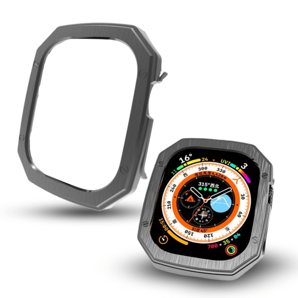 כיסוי יוקרתי למארז Apple Watch ultra 49mm AP Design Fang -אפור