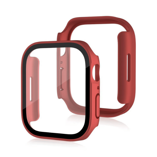 כיסוי מגן עמיד במים עבור Apple Watch Series 10 46mm מרובע - אדום