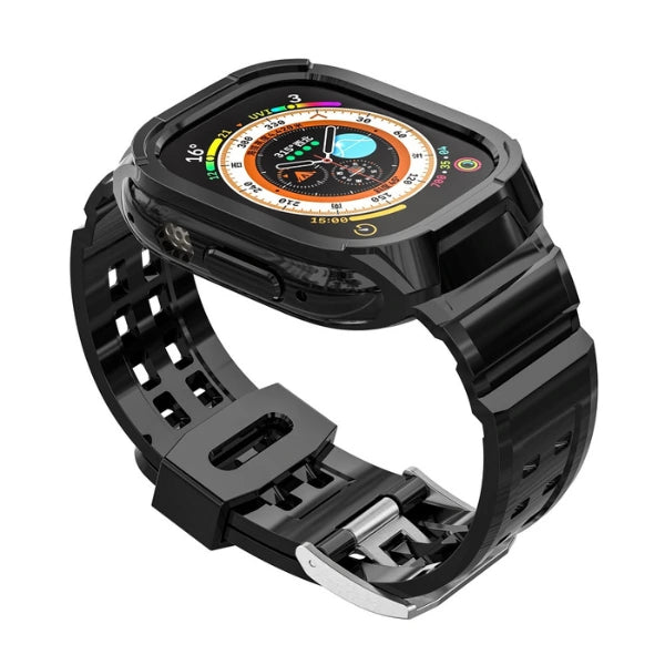 Apple Watch Ultra Full Case 49mm רצועת סיליקון הר געש -שחור