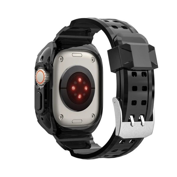 Apple Watch Ultra Full Case 49mm רצועת סיליקון הר געש -שחור