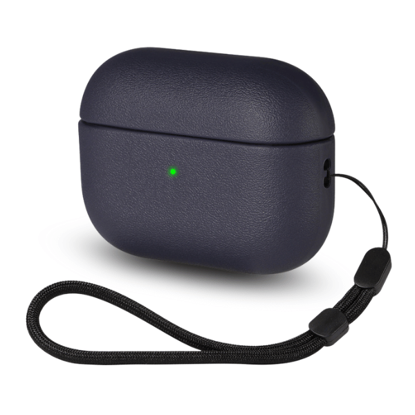 מגן קשה מסיליקון דמוי עור לאיירפודס 4 - כחול