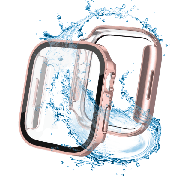 כיסוי מגן עמיד במים עבור Apple Watch Series 10 42mm מרובע - ורוד רוז