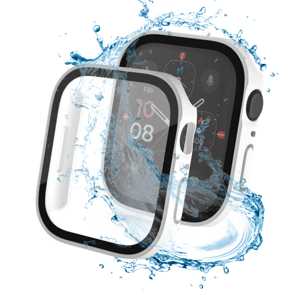 כיסוי מגן עמיד במים עבור Apple Watch Series 10 46mm מרובע - לבן