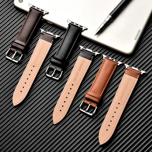 רצועה לאפל ווטש 42/44/45/49mm עור קלאסי צבע -Black
