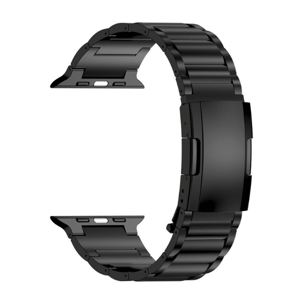 רצועה לאפל ווטש Titanium alloy סגנון Turtle Shell שחור 42/44/45/49mm