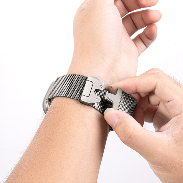 רצועת מילאנז' פרימיום 44/45/46/49 מ"מ הוגו - כסף