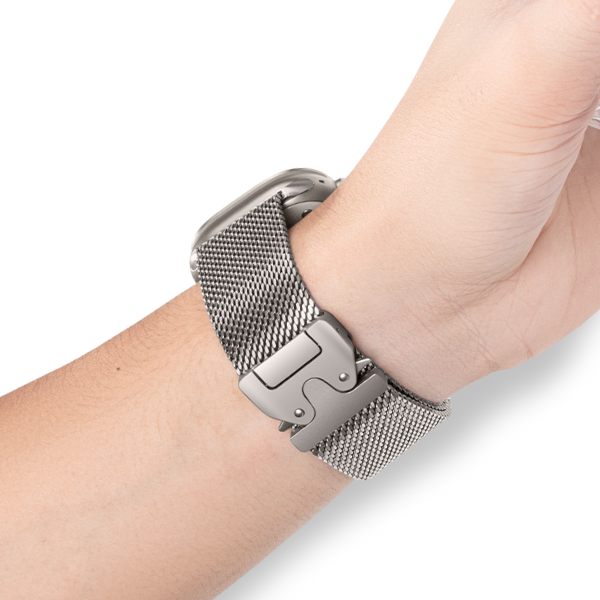 רצועת מילאנז' פרימיום 44/45/46/49 מ"מ הוגו - כסף