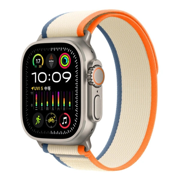 רצועת בד Trail Loop עבור Apple Watch 44/45/46/49 מ"מ פרוותית - כתום