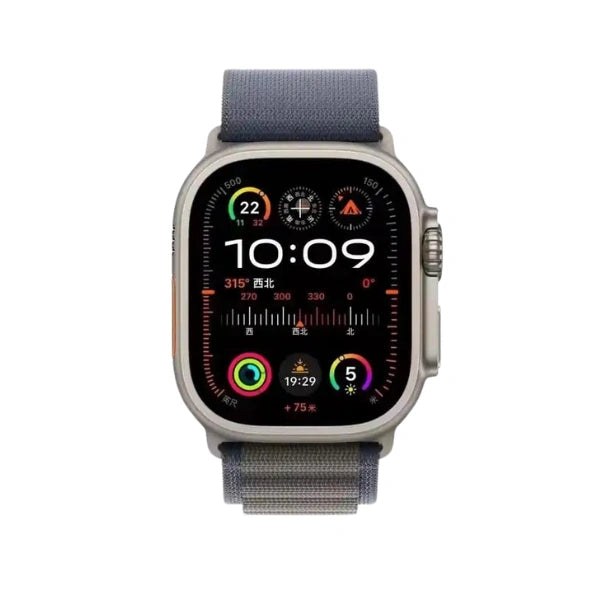 רצועת ספורט ניילון ארוגה Alpine Loop לאפל ווטש 44/45/46/49 מ"מ כחול צייד