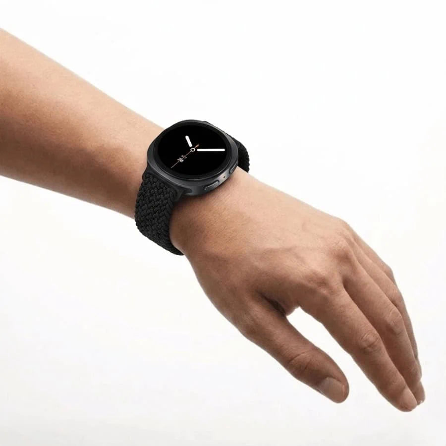 רצועה לסמסונג Galaxy Watch 8 מגנטית Loop ניילון חבל Black- WB06