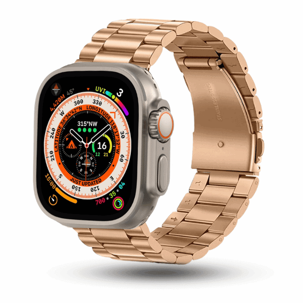 Stainless Steel Series Apple Watch 44/45/46/49mm Band Lexie -Rose Gold