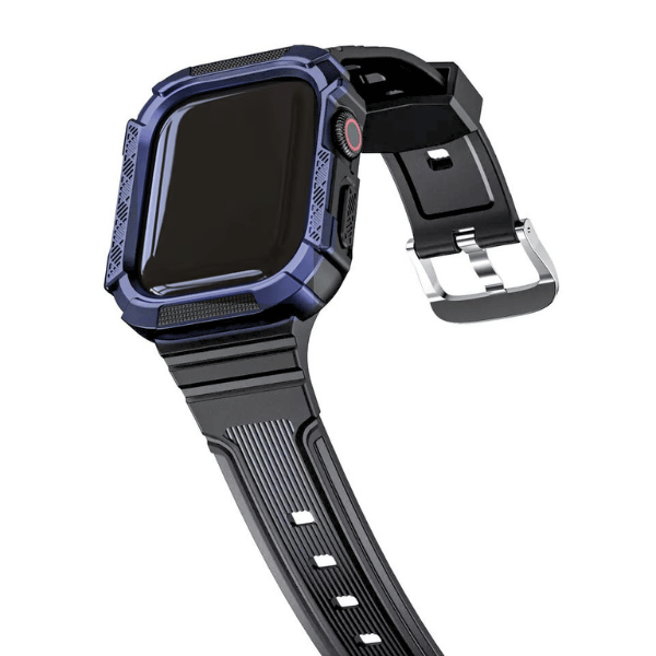 רצועת סיליקון מלאה לאפל ווטש 44 מ"מ 45 מ"מ וולקנו -כחול