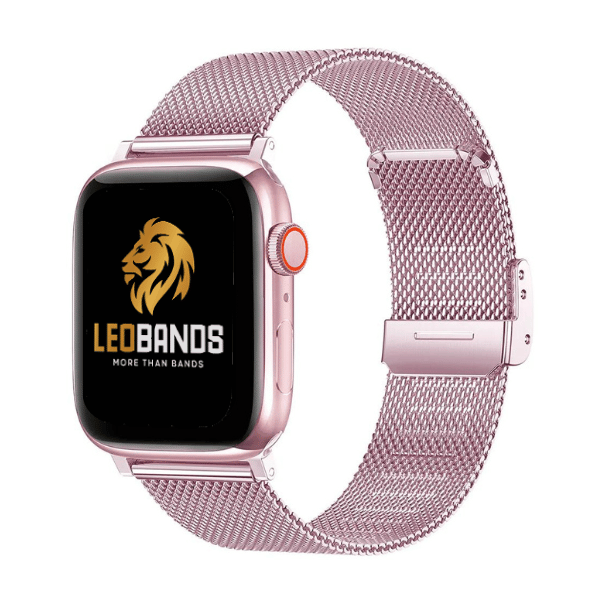 Milanese Stainless Steel Buckle Series Apple Watch band 42/44/45/49mm Kumar -Pink