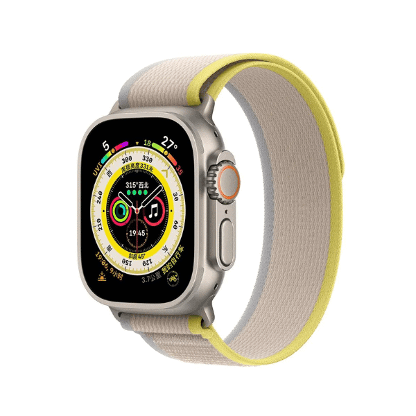 רצועת בד Trail Loop עבור Apple Watch 44/45/46/49 מ"מ פרוותית - צהוב