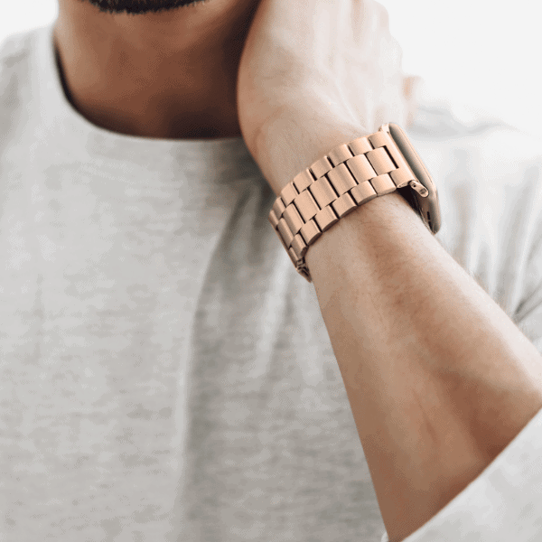 Stainless Steel Series Apple Watch 44/45/46/49mm Band Lexie -Rose Gold