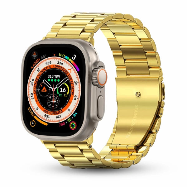 Stainless Steel Series Apple Watch 44/45/46/49mm Band Lexie -Gold