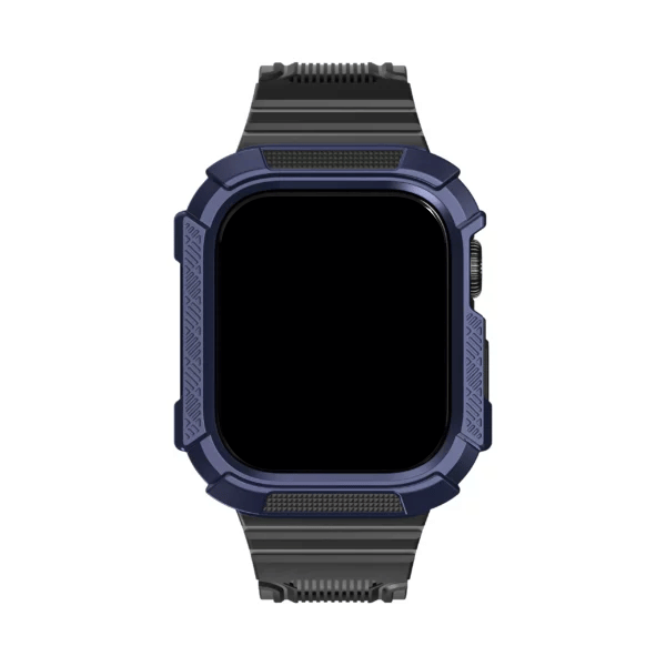 רצועת סיליקון מלאה לאפל ווטש 44 מ"מ 45 מ"מ וולקנו -כחול