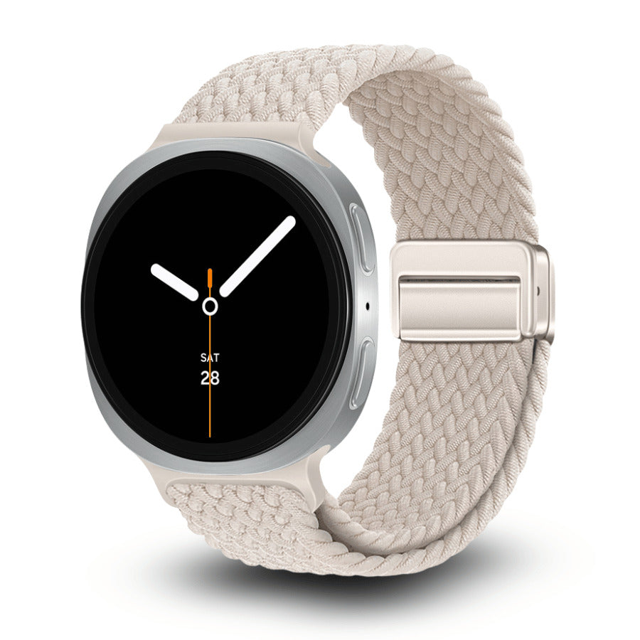 רצועה לסמסונג Galaxy Watch 8 מגנטית Loop ניילון חבל Starlight- WB06
