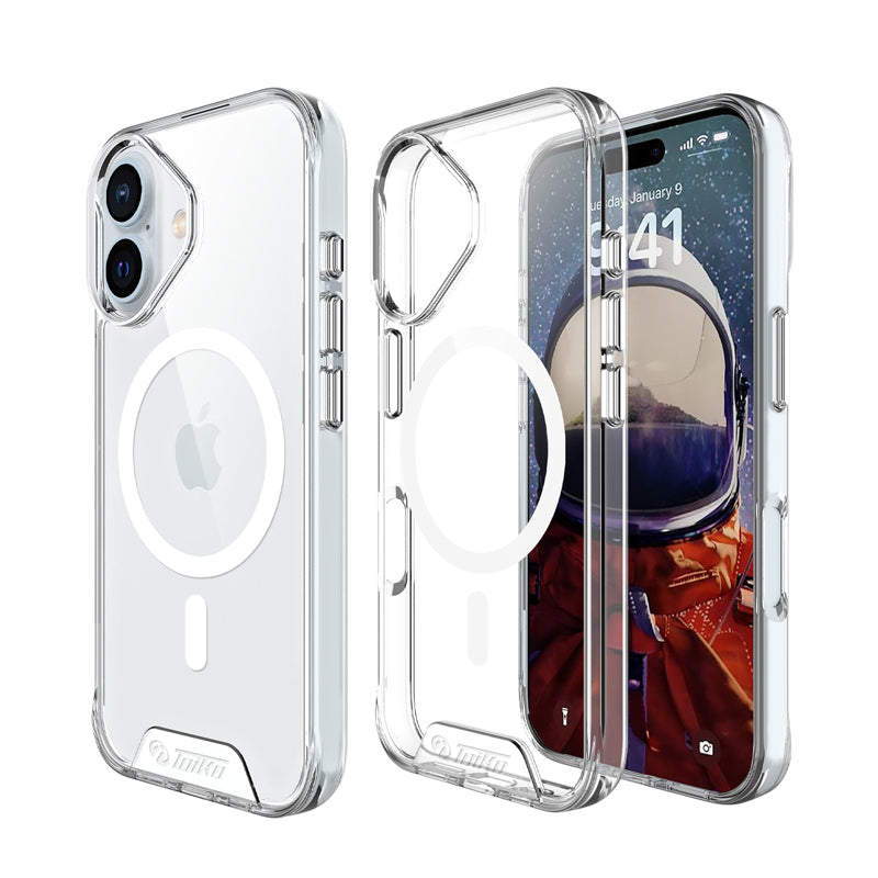 iPhone 16 Plus Silicone Case Toiko CHIRON MagSafe -Clear