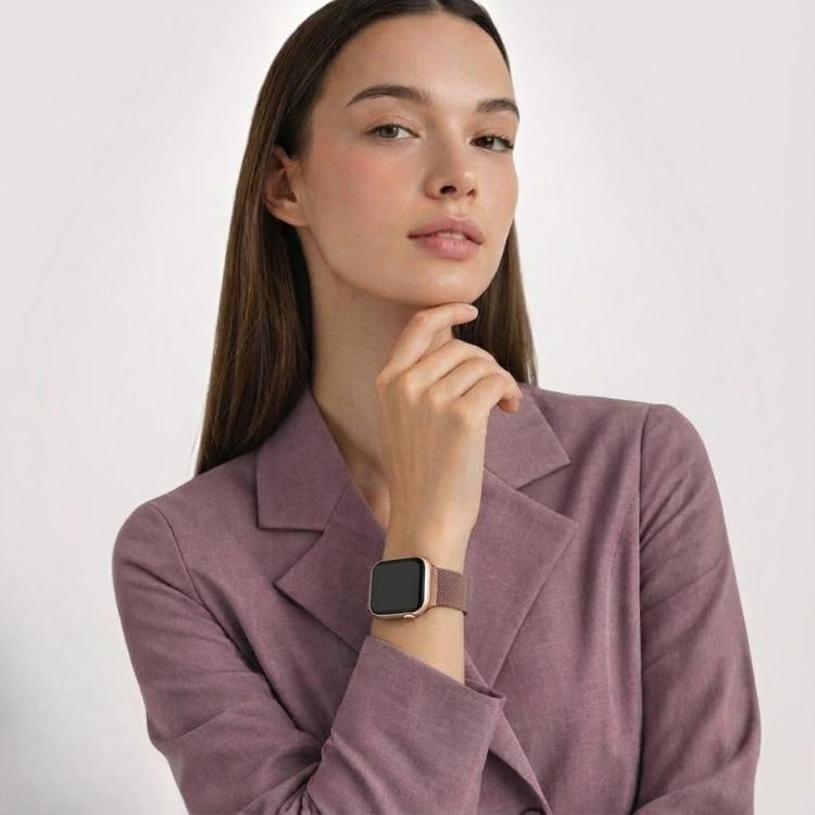 רצועה לאפל ווטש 40/41/42mm ברזל מגנט -Pink