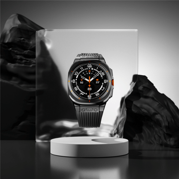 רצועת סיליקון פרימיום עבור Samsung Galaxy Watch Ultra Zeus -שחור שחור