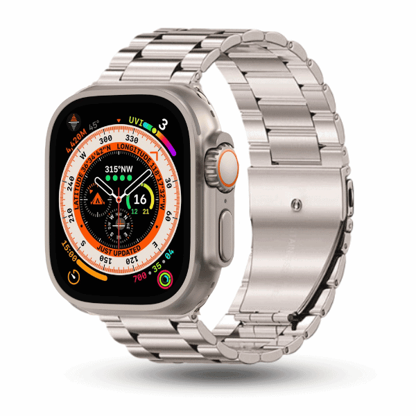 רצועת שעון אפל מסדרת נירוסטה 44/45/46/49 מ"מ לקסי - כוכב זוהר