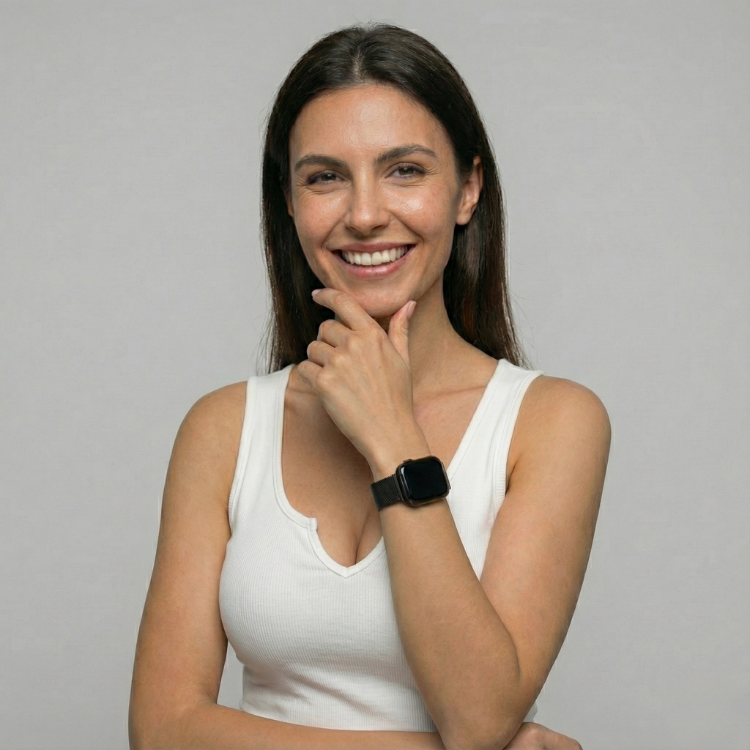 רצועה לאפל ווטש 40/41/42mm ברזל מגנט -Black