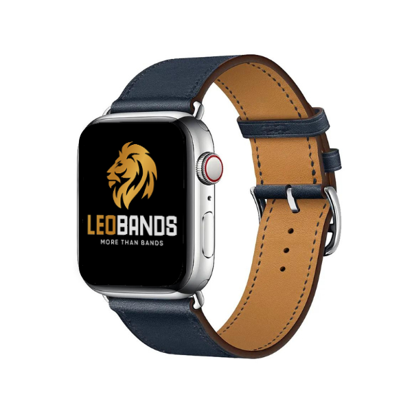 Single Tour Genuine Leather Apple Watch Band 38/40/41mm Belle -Blue