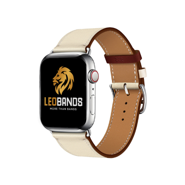 Single Tour Genuine Leather Apple Watch Band 38/40/41mm Belle -Beige