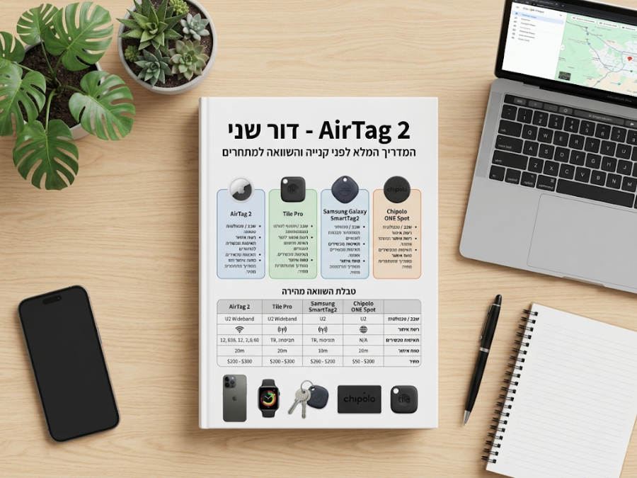 AirTag 2 דור שני – המדריך המלא לפני קניה והשוואה למתחרים