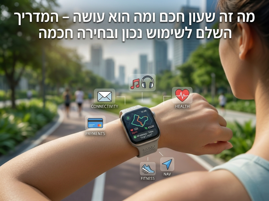מה זה שעון חכם ומה הוא עושה – המדריך השלם לשימוש נכון ובחירה חכמה