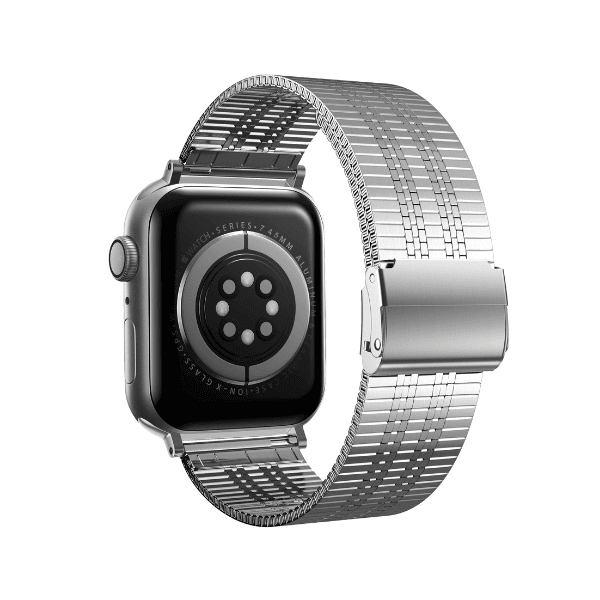 רצועה לאפל ווטש 42/44/45/49mm ברזל Mesh עם סוגר Silver