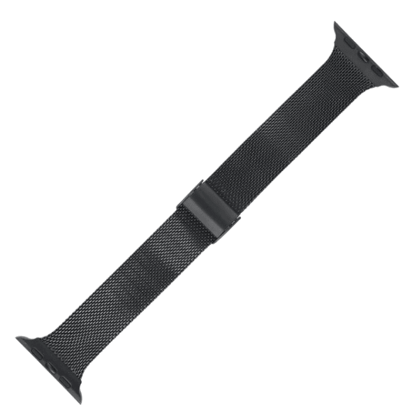 רצועה לאפל ווטש 42/44/45/49mm ברזל צרה עם סוגר Black
