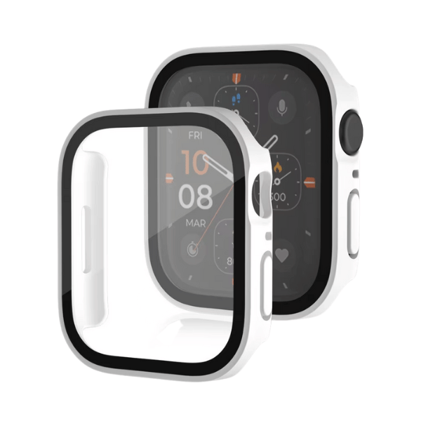 כיסוי מגן עמיד במים עבור Apple Watch Series 10 46mm מרובע - לבן