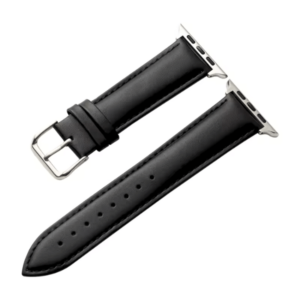 רצועה לאפל ווטש 42/44/45/49mm עור קלאסי צבע -Black