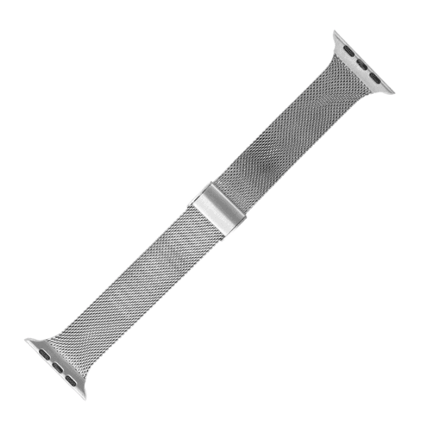 רצועה לאפל ווטש 42/44/45/49mm ברזל צרה עם סוגר Silver