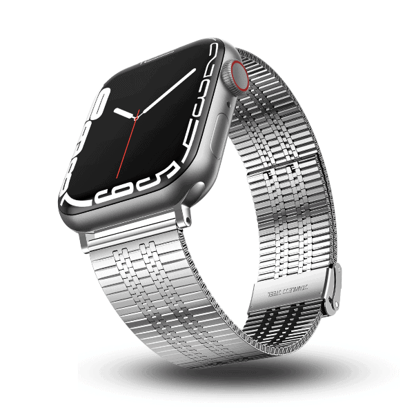 רצועה לאפל ווטש 42/44/45/49mm ברזל Mesh עם סוגר Silver