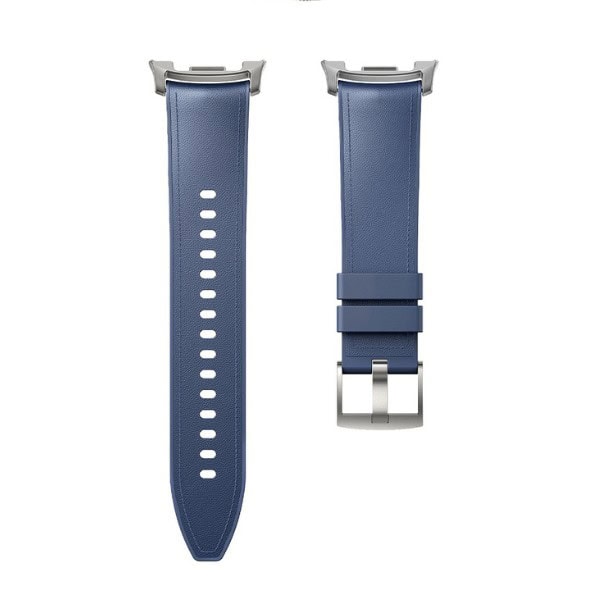 רצועת סיליקון לשעוני גלקסי ווטש 8 דמוי עור -Blue