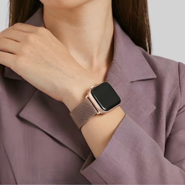 רצועה לאפל ווטש 40/41/42mm ברזל מגנט -Rose Gold